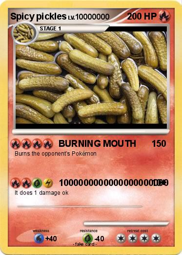 Pokemon Spicy pickles