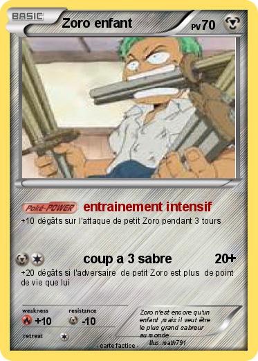 Pokemon Zoro enfant