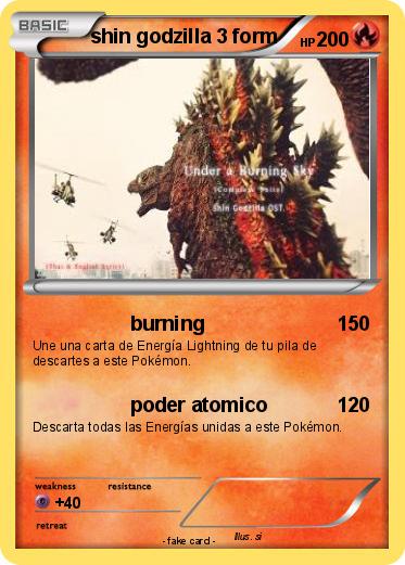 Pokemon shin godzilla 3 form
