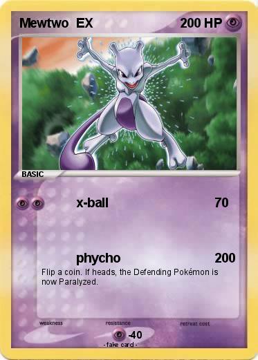 Pokemon Mewtwo  EX