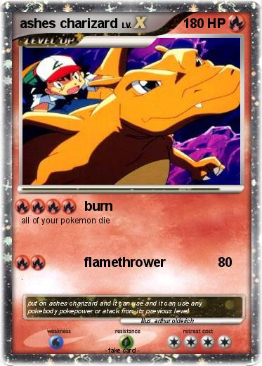 Pokemon ashes charizard