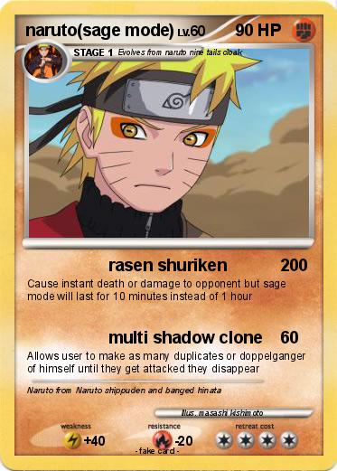 Pokemon naruto(sage mode)