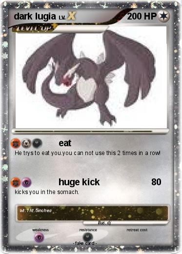 Pokemon dark lugia