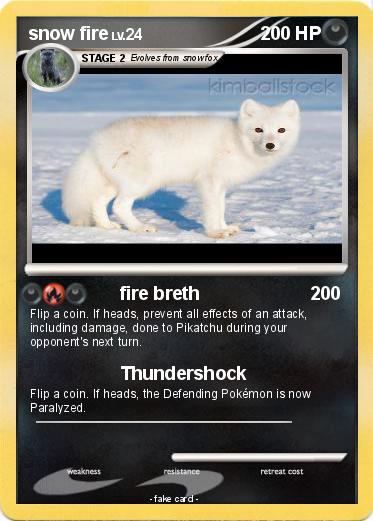 Pokemon snow fire