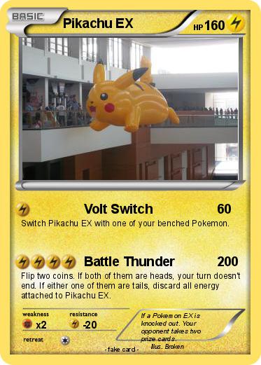 Pokemon Pikachu EX