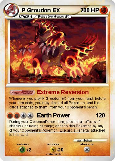 Pokemon P Groudon EX