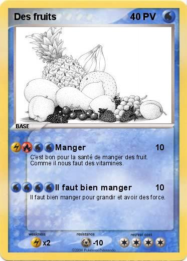Pokemon Des fruits