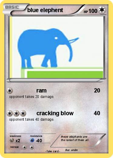 Pokemon blue elephent