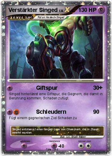 Pokemon Verstärkter Singed