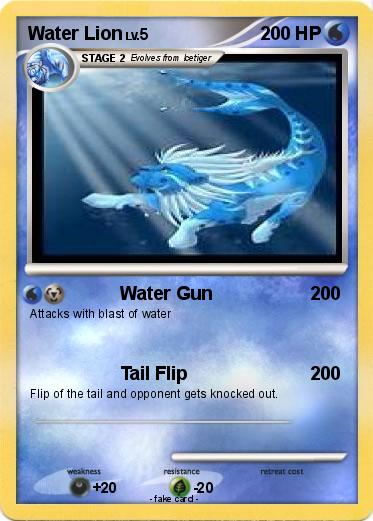 Pokemon Water Lion