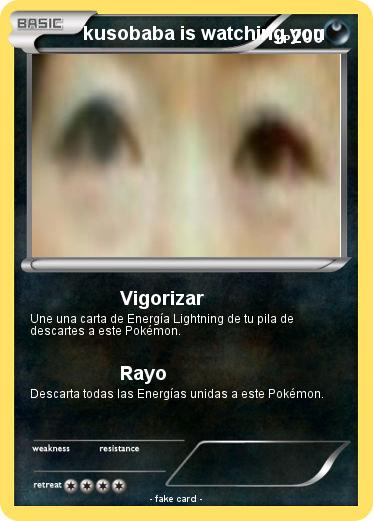 Pokemon kusobaba is watching you