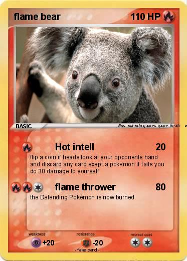 Pokemon flame bear