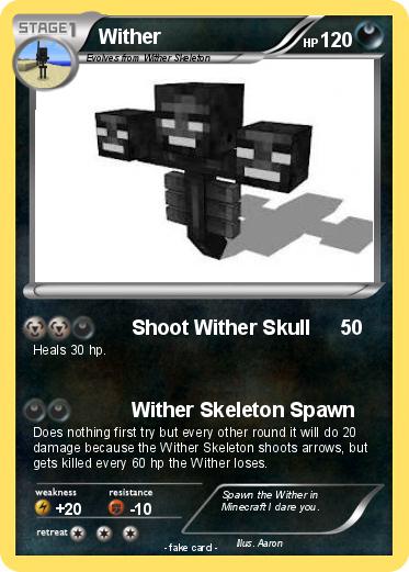 Pokémon Wither 340 340 - Shoot Wither Skull - My Pokemon Card