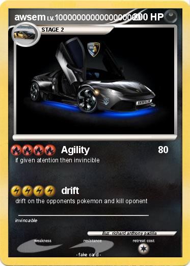 Pokémon awsem - Agility - My Pokemon Card