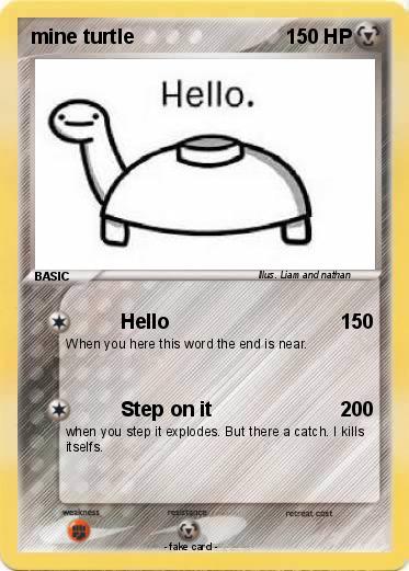 Pokemon mine turtle
