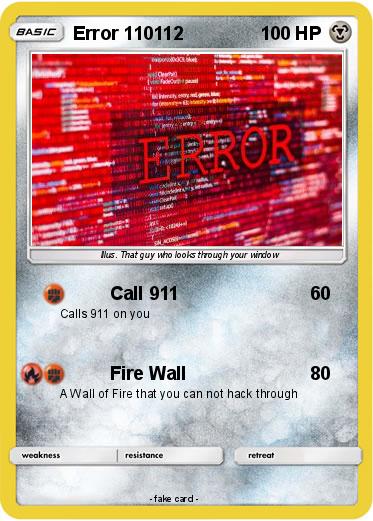 Pokemon Error 110112