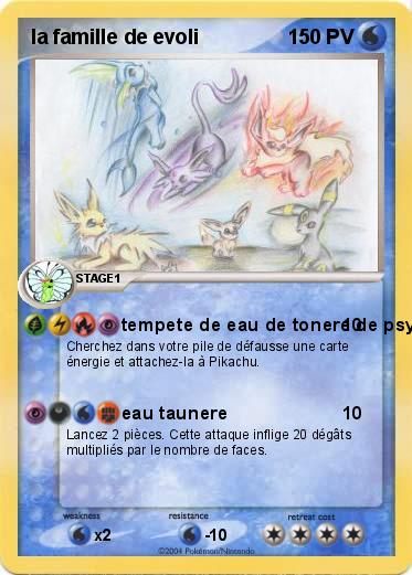 Pokemon la famille de evoli