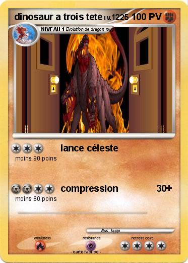 Pokemon dinosaur a trois tete
