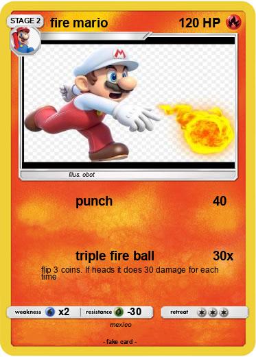 Pokemon fire mario