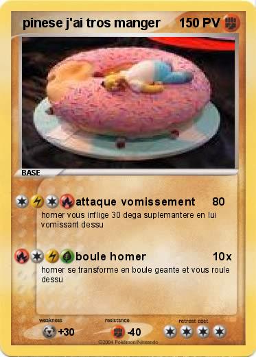 Pokemon  pinese j'ai tros manger  