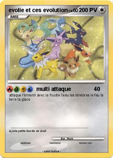 Pokemon evolie et ces evolution