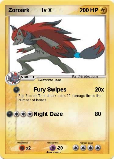 Pokemon Zoroark        lv X
