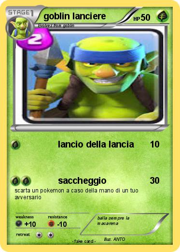 Pokemon goblin lanciere