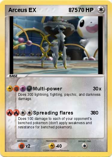 Pokemon Arceus EX                     875                              
