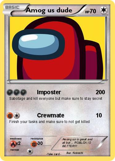 Pokemon Amog us dude