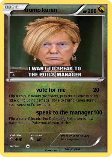 Pokemon trump karen