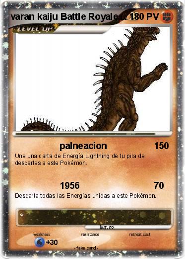 Pokemon varan kaiju Battle Royale