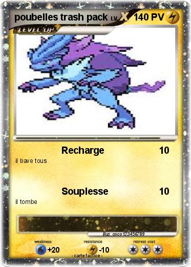 Pokemon poubelles trash pack