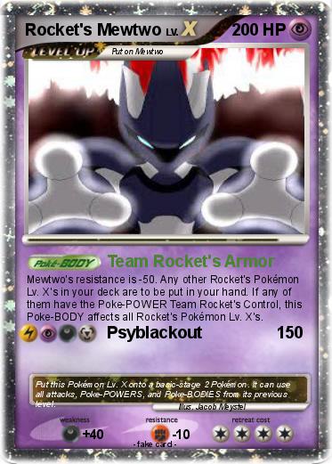 Pokemon Rocket's Mewtwo