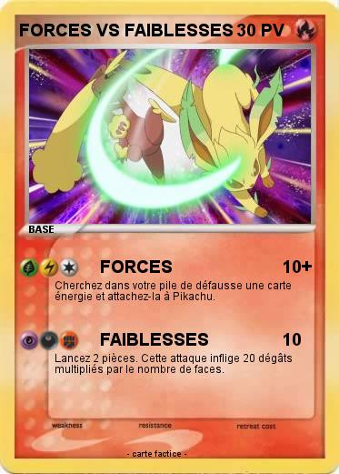 Pokemon FORCES VS FAIBLESSES