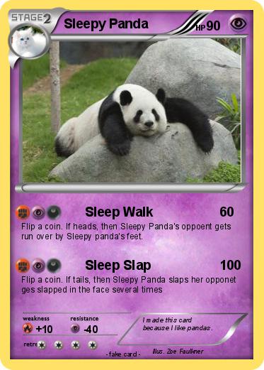 Pokemon Sleepy Panda
