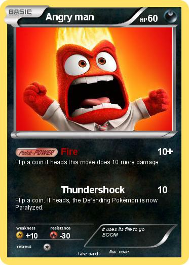 Pokemon Angry man