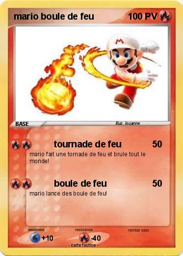 Pokemon mario boule de feu