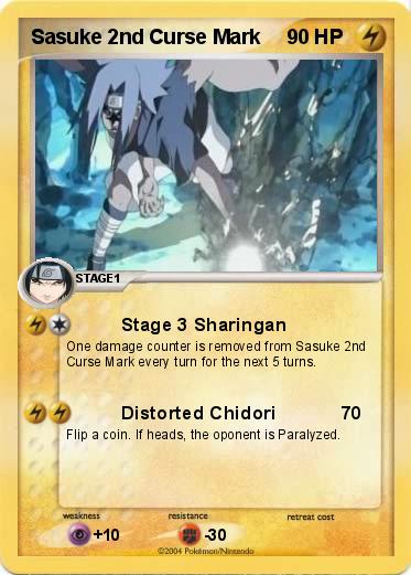 Pokemon Sasuke 2nd Curse Mark