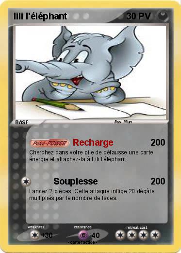 Pokemon lili l'éléphant