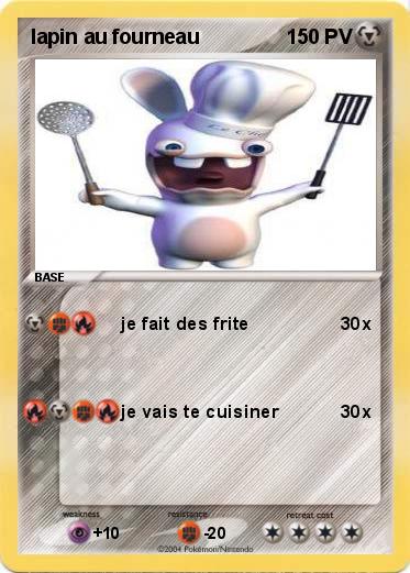 Pokemon lapin au fourneau