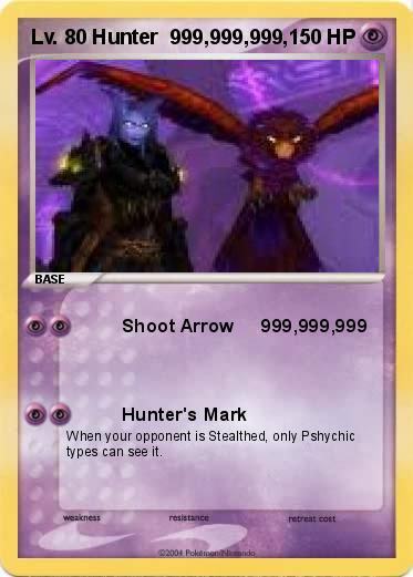 Pokemon Lv. 80 Hunter  999,999,999,