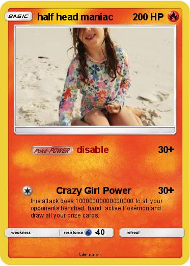Pokemon half head maniac