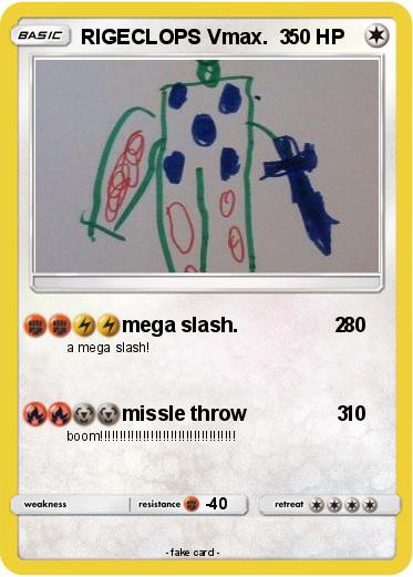 Pokemon RIGECLOPS Vmax.  3