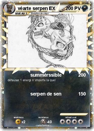 Pokemon véarte serpen EX