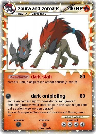 Pokemon zoura and zoroark
