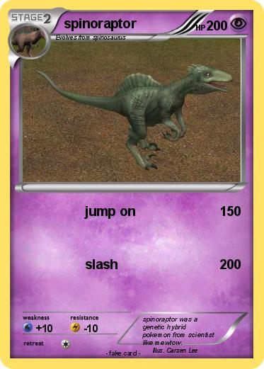 Pokemon spinoraptor