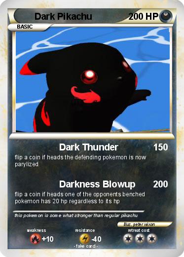 Pokemon Dark Pikachu