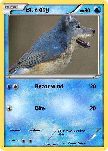 Pokemon Blue dog