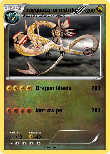 Pokemon rayquaza iorn strike