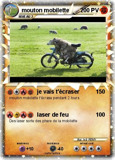 Pokemon mouton mobilette